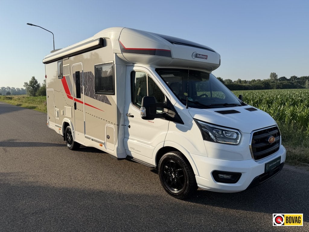 Challenger Graphite Premium 260, 170PK, Webasto, Omvormer, Caravans en Kamperen, Luifel, Ford, 6 tot 7 meter, Bedrijf
