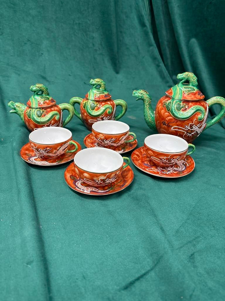 Vintage Satsuma draken theeservies, Ophalen