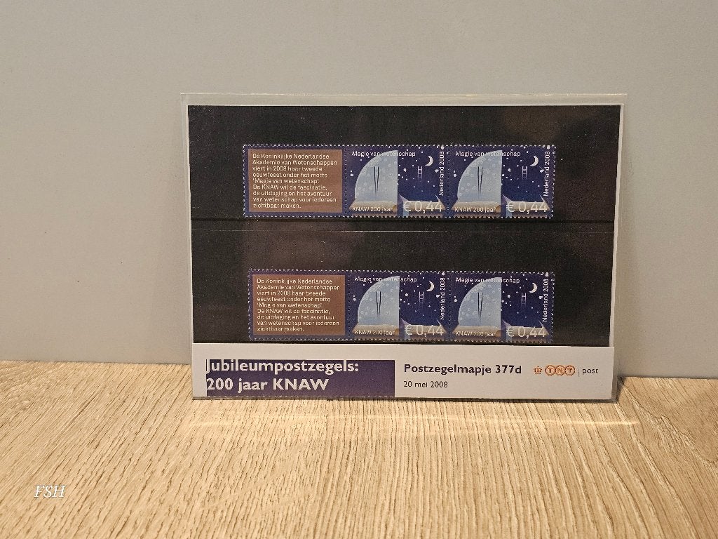 Postzegelmapje 377 D, 200 jaar KNAW. Postfris., Ophalen of Verzenden, Na 1940, Postfris