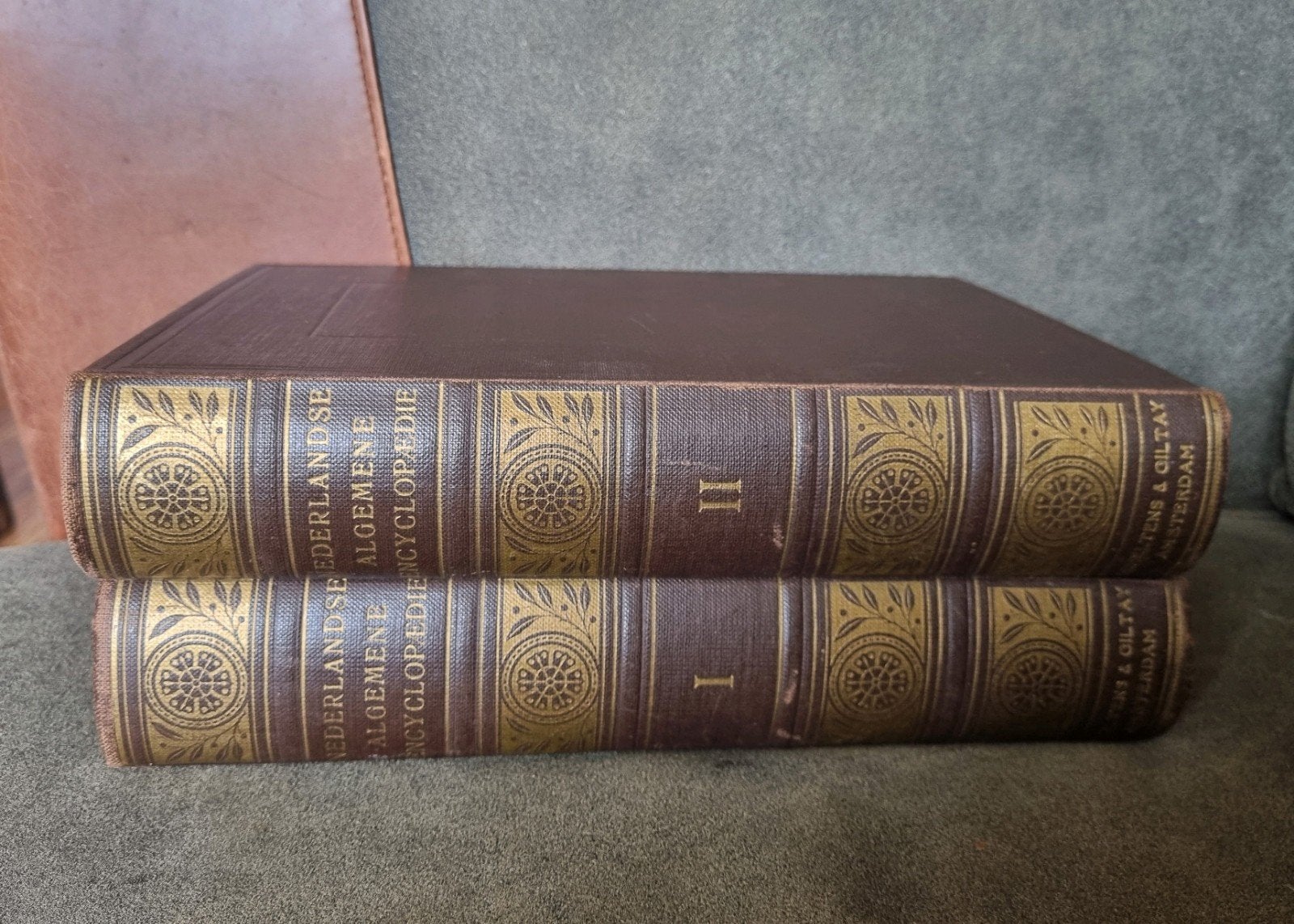2 delige  Ned.  Algemene Encyclopaedie - 960 p.  1950, Complete serie, Algemeen, Ophalen, Gelezen