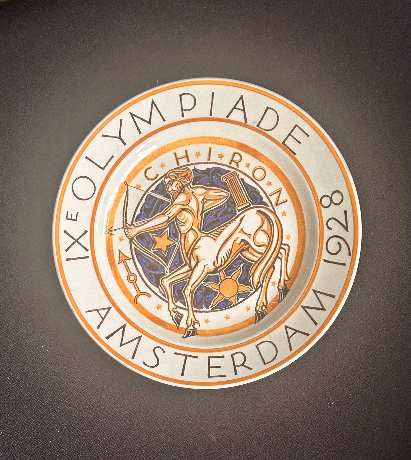 Wandbord Olympische Spelen 1928 - Regout, Maastricht, Ophalen of Verzenden