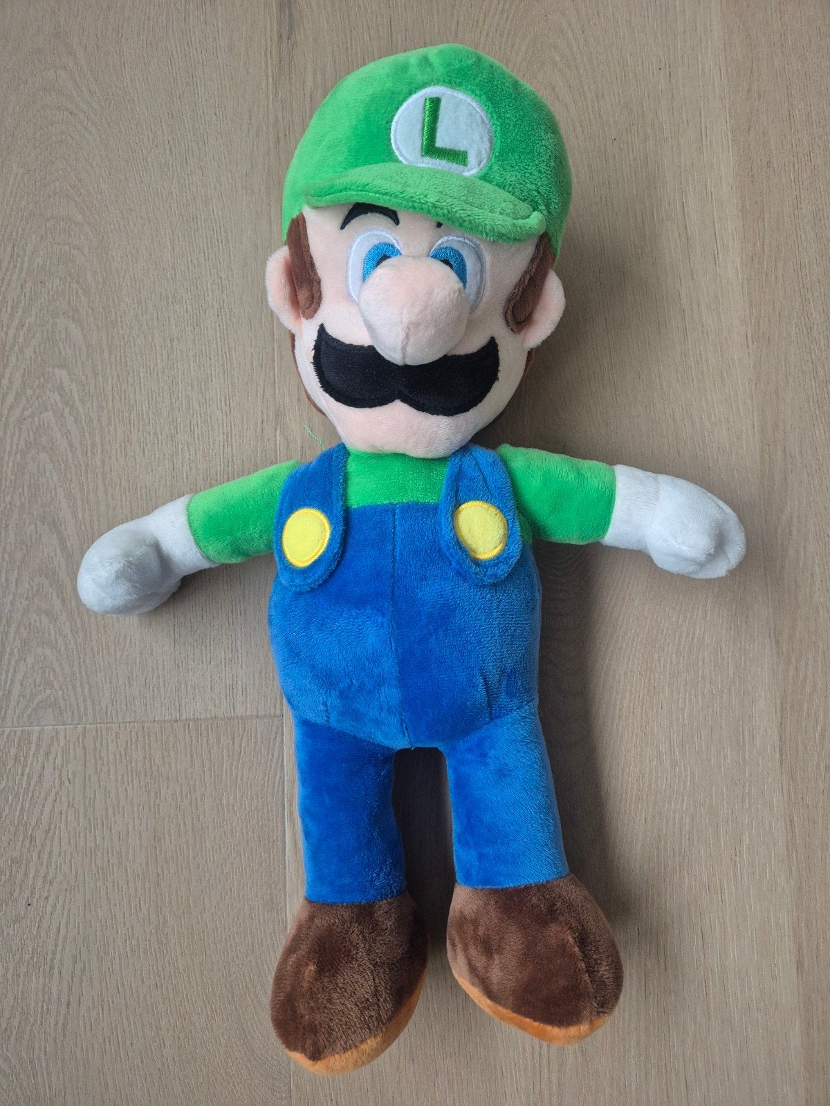 Super Mario Luigi knuffel - Nieuw - 30 cm, Overige typen, Nieuw, Ophalen of Verzenden, Nintendo