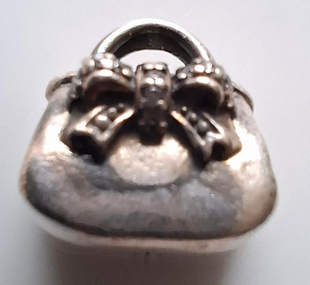 Pandora sparkling handbag, Ophalen of Verzenden, Zo goed als nieuw, Zilver, Pandora