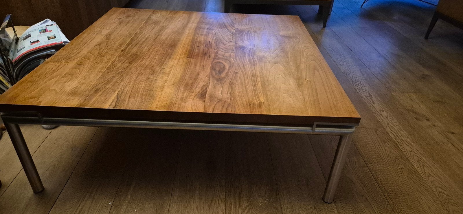 Notenhouten Salontafel Bert Plantagie, Vierkant, Ophalen of Verzenden, Modern, Minder dan 50 cm