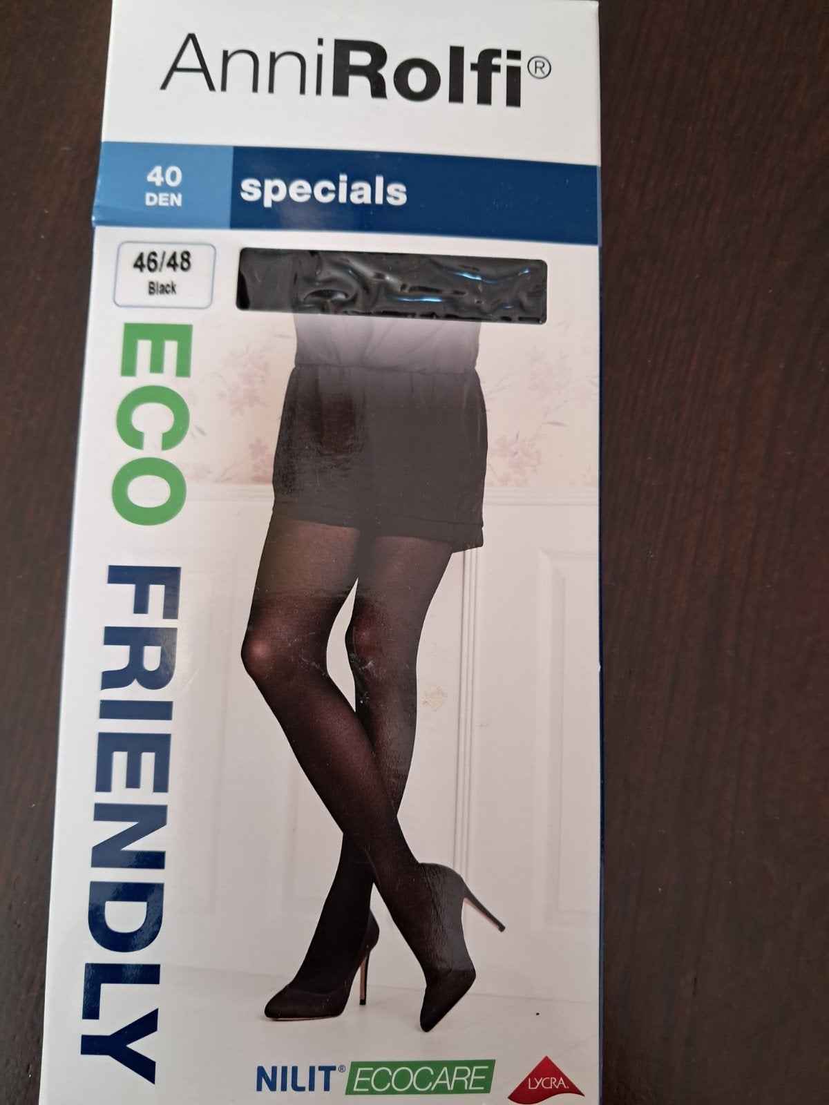Anni Rofi eco friendly 40d panty 46-48 zwart, Ophalen of Verzenden, Nieuw, Zwart, Panty