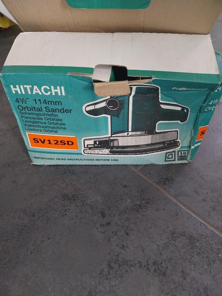 Nieuwe Hitachi Vlakschuurmachine SV12SD, Doe-het-zelf en Verbouw, Gereedschap | Schuurmachines, Nieuw, Vlakschuurmachine, Minder dan 600 watt