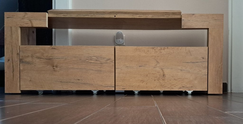 TV meubel - verrijdbaar, Huis en Inrichting, Kasten | Televisiemeubels, Gebruikt, 100 tot 150 cm, Minder dan 100 cm, 25 tot 50 cm