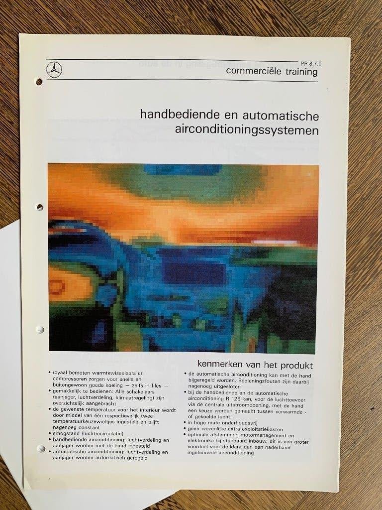 Product info brochure Mercedes-Benz Airco systemen 1990?, Nieuw, Mercedes-Benz, Mercedes, Ophalen of Verzenden