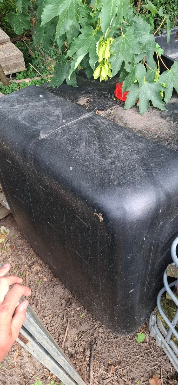 IBC vat zwart - Ideaal voor opslag of regenton, Tuin en Terras, 150 liter of meer, Ophalen of Verzenden