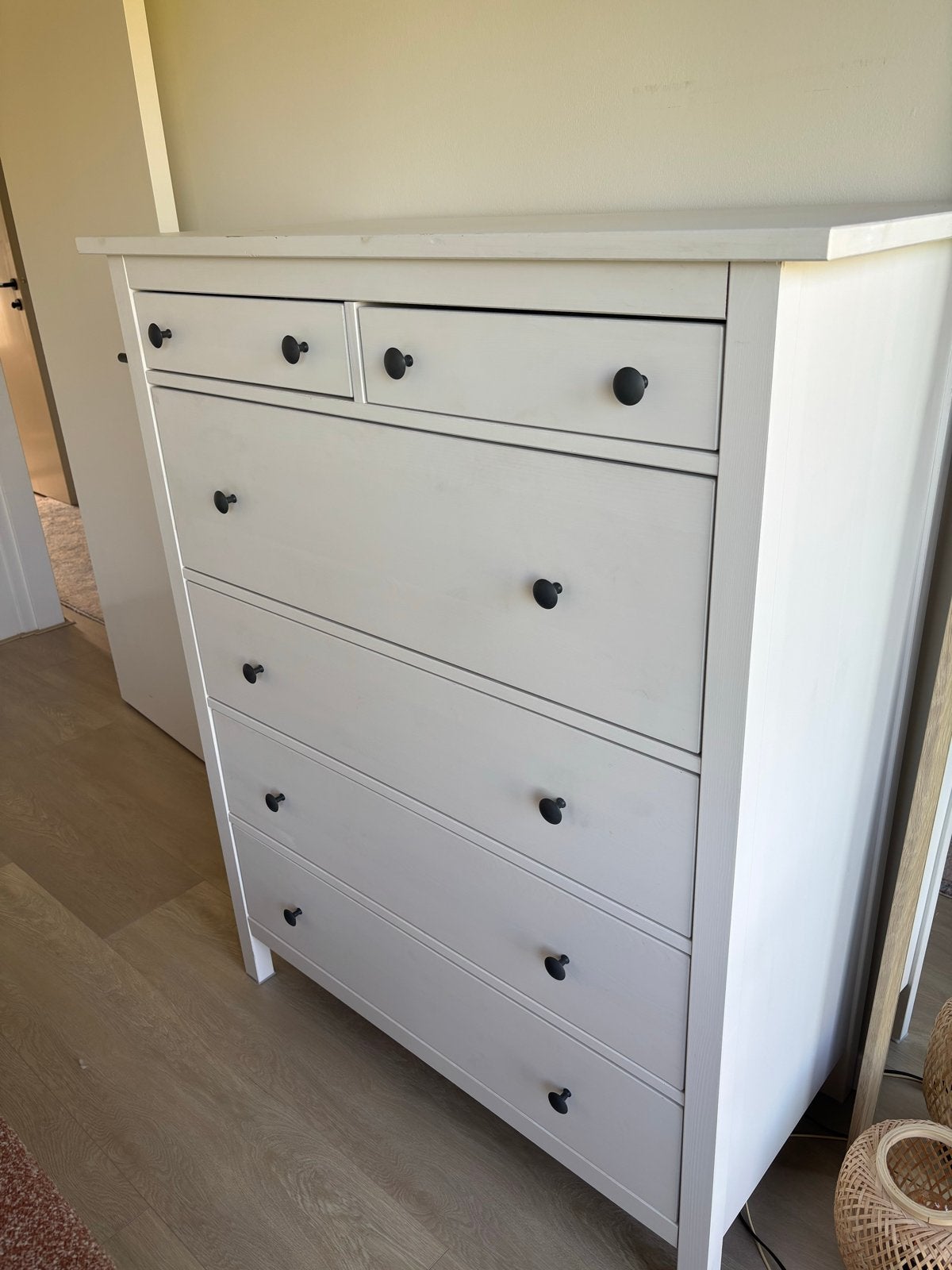Ikea Hemnes ladekast met 6 lades - Wit, Huis en Inrichting, Kasten | Ladekasten, Ophalen, Gebruikt, 5 laden of meer, 100 tot 150 cm