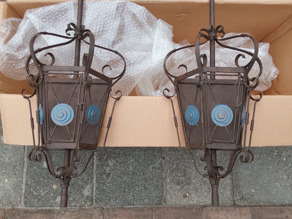 2x Wandkandelaars metaal, NIEUW, 100 cm, Nieuw, Ophalen of Verzenden, Metaal