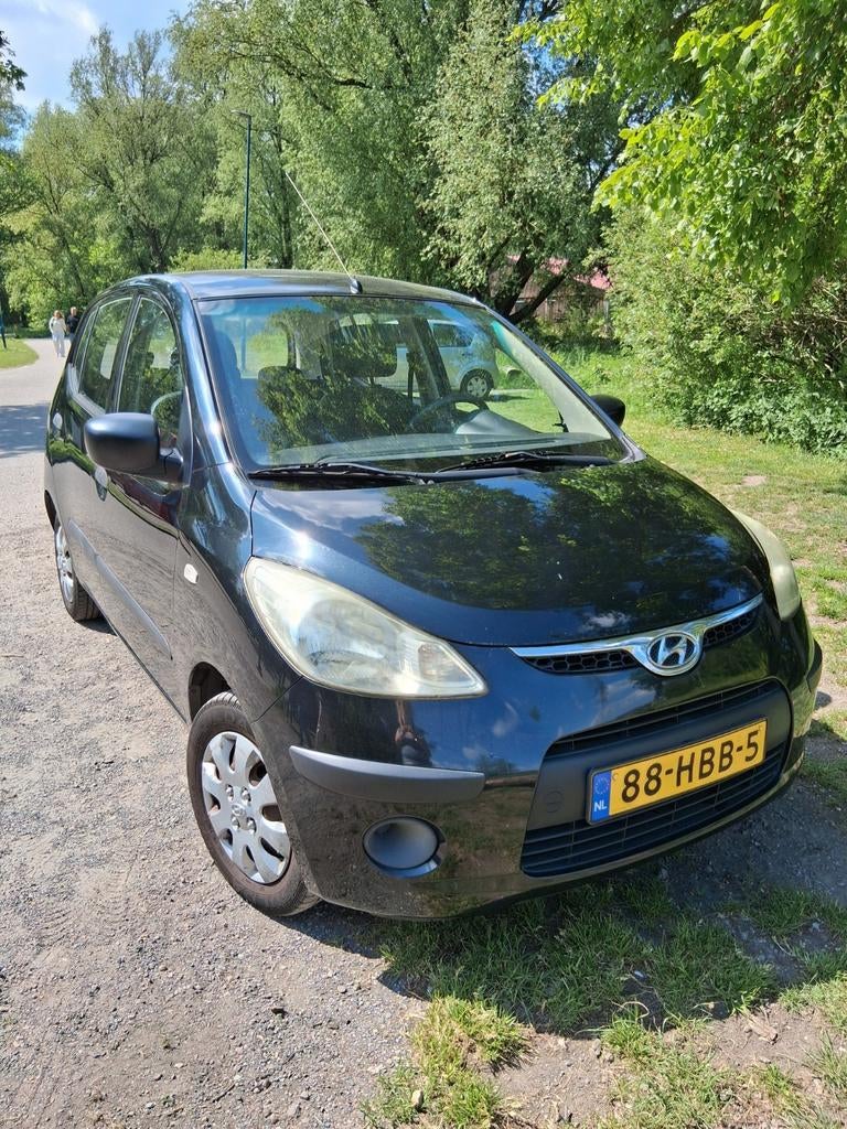 Hyundai i10 1.1 I 5DR 2008 Zwart, Voorwielaandrijving, Stof, 4 cilinders, 400 kg