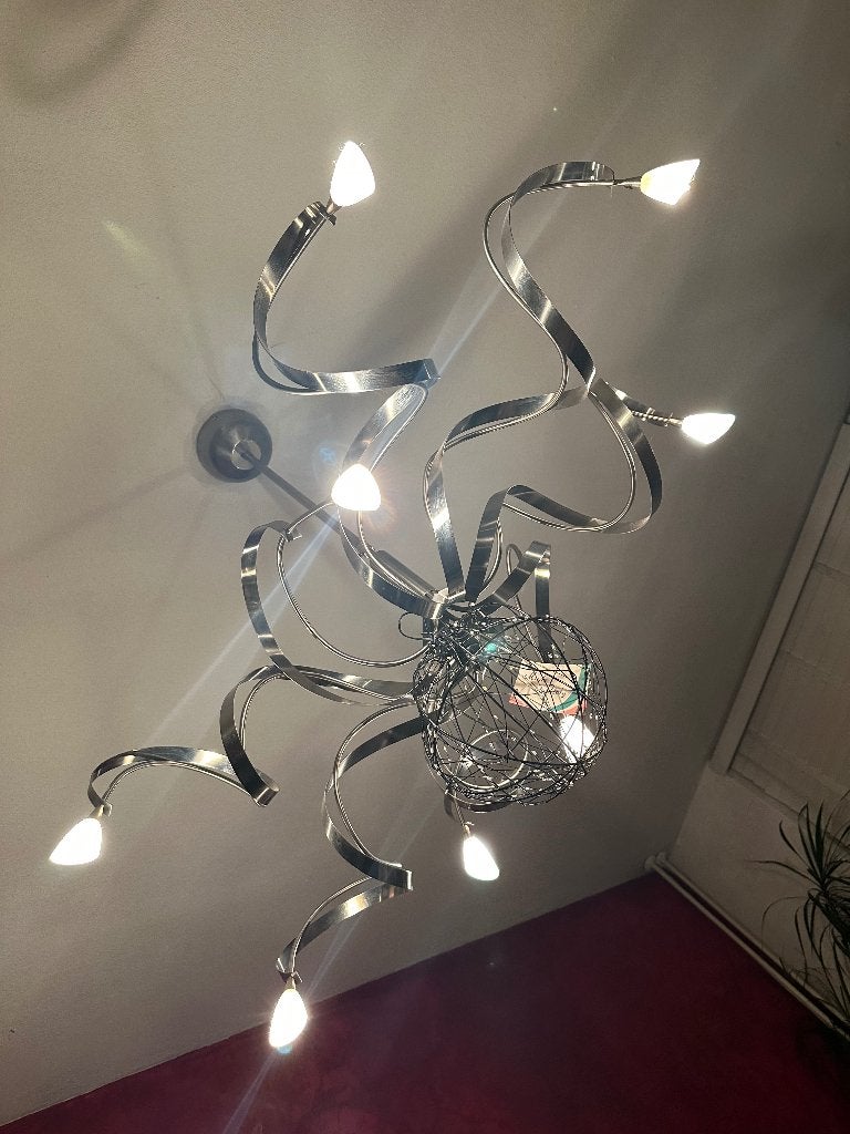Italiaans design hanglamp rvs, Ophalen, Nieuw