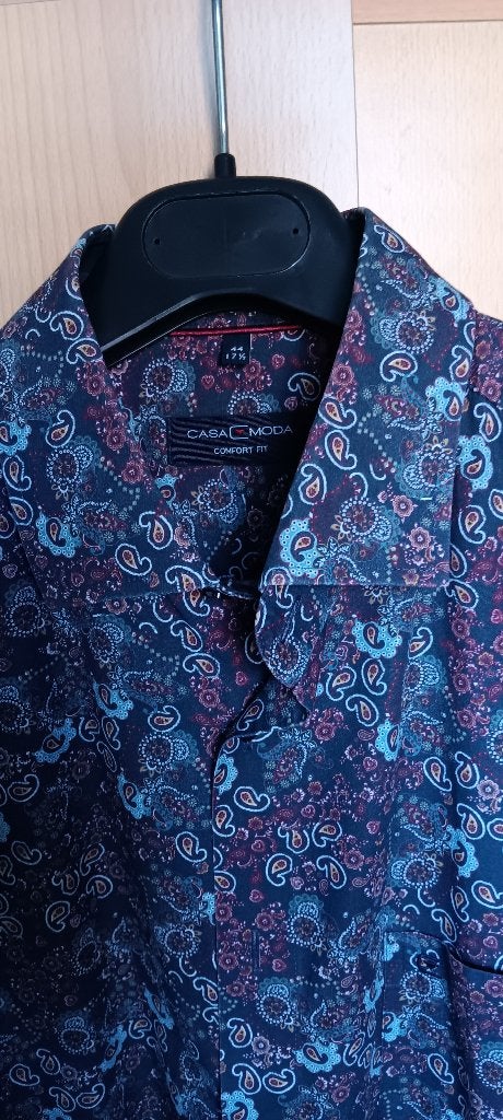 overhemd Casa Moda maat 44, Blauw, Ophalen of Verzenden, Casa Moda, Gedragen