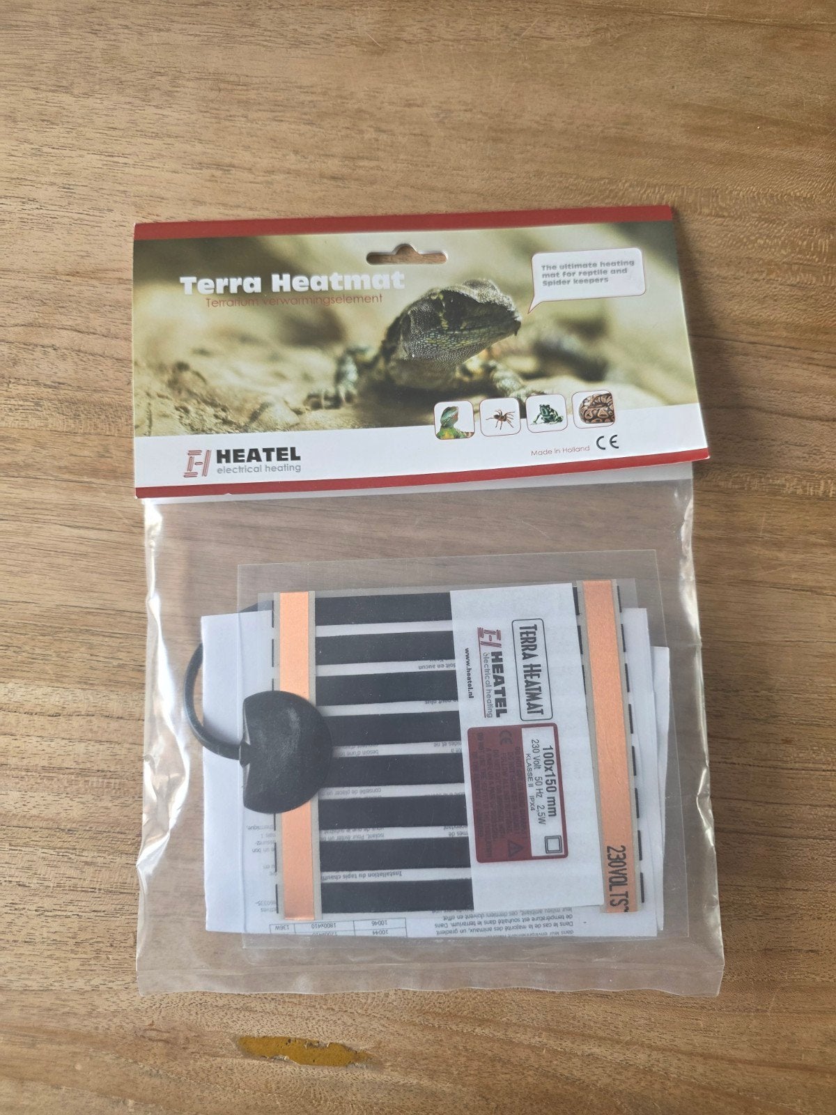 terra heatmat Heatel, 10x15cm, Dieren en Toebehoren, Ophalen, Nieuw, Overige typen