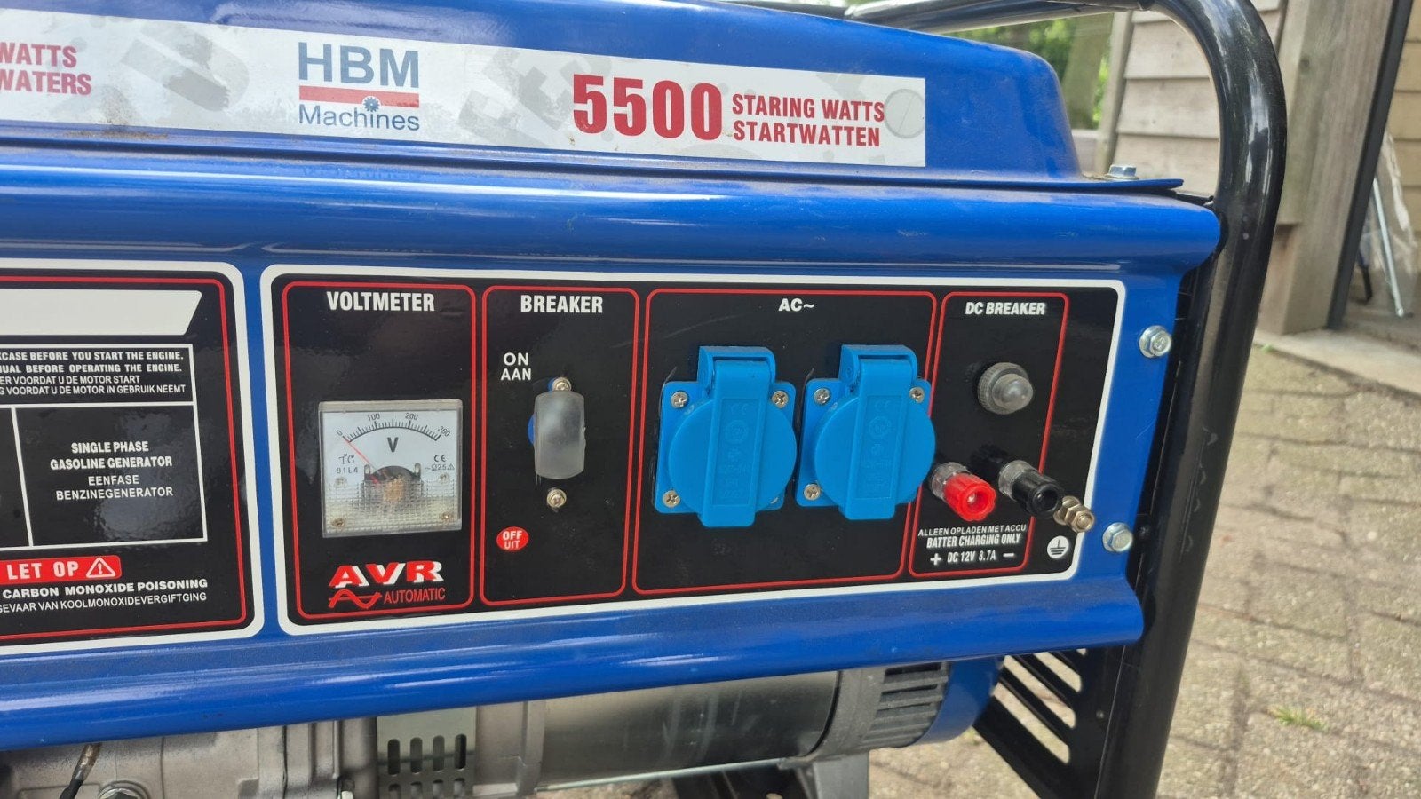 HBM 5 kW aggregaat, Ophalen, Zo goed als nieuw