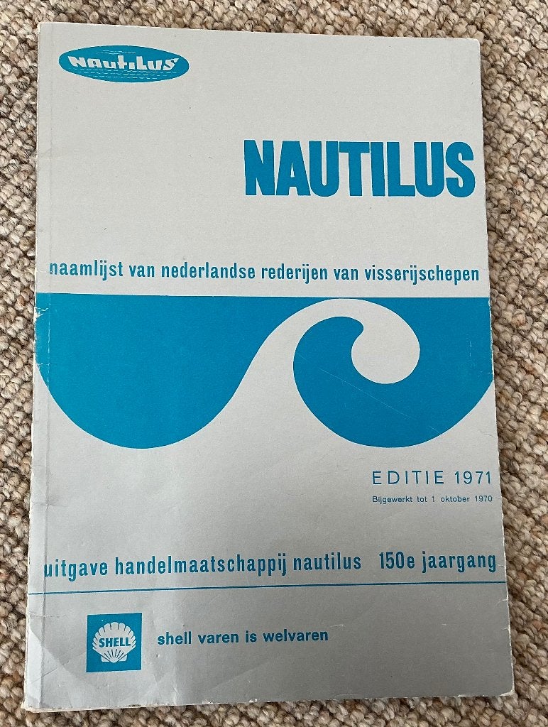Naamlijst van NL rederijen en visserijschepen 1971, Ophalen of Verzenden, 20e eeuw of later, Gelezen