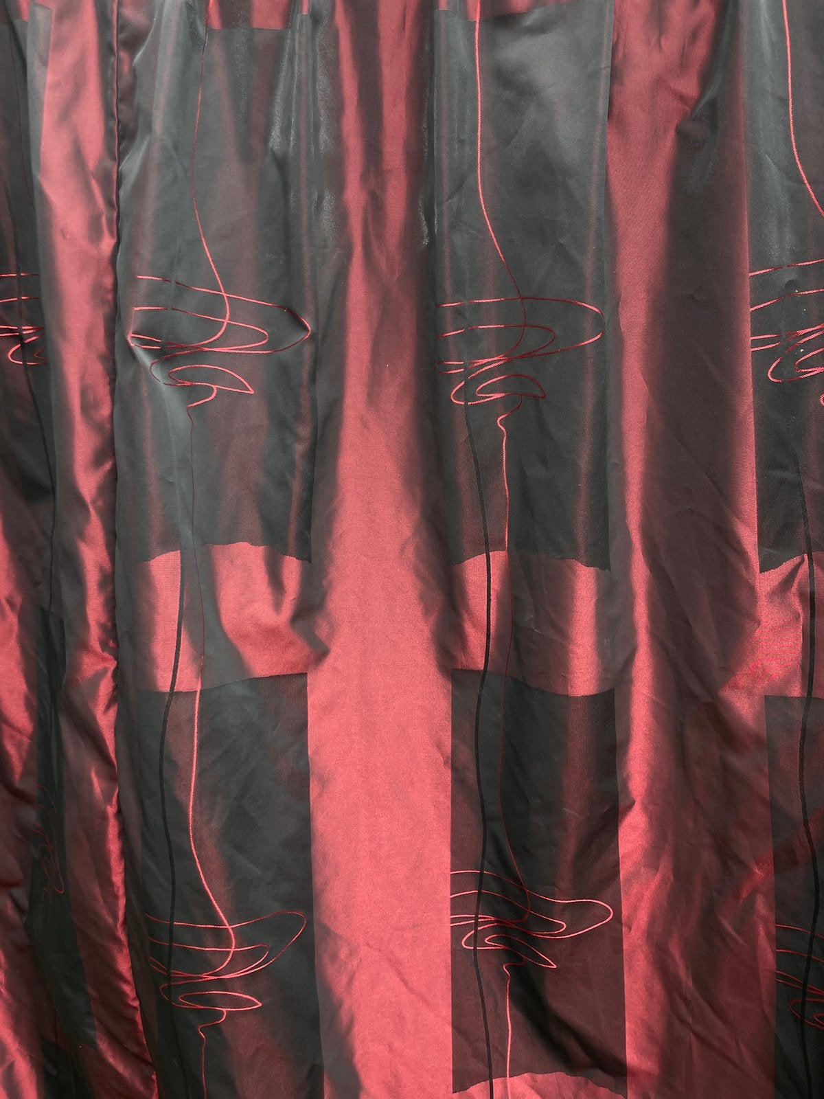 Gordijnen, Ophalen of Verzenden, Zo goed als nieuw, Zwart, 200 cm of meer