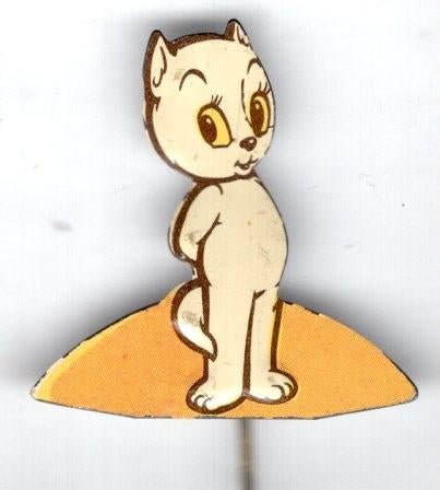 Tom-Poes Maarten Toonder blik stripfiguur speldje( R_054 ), Verzamelen, Speldjes, Pins en Buttons, Zo goed als nieuw, Speldje of Pin