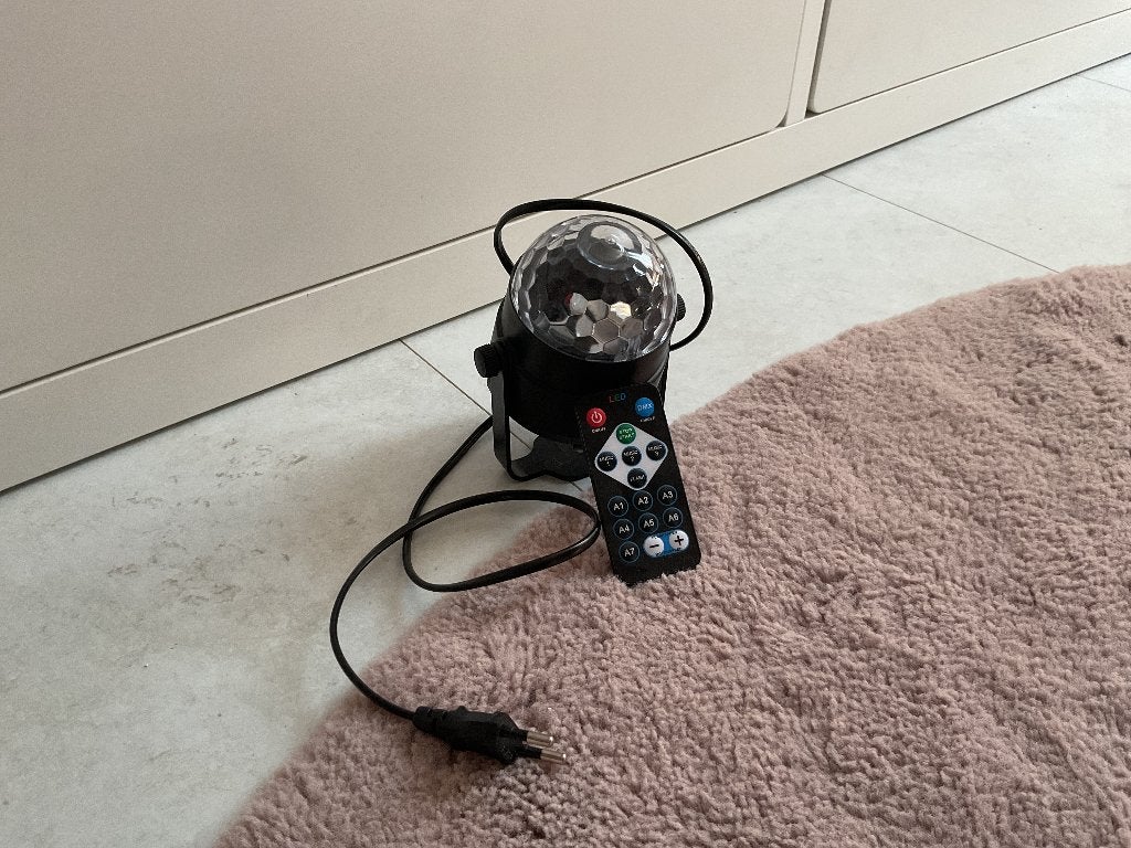 Disco lamp met afstandsbediening, Ophalen, Nieuw, Discobol, Kleur