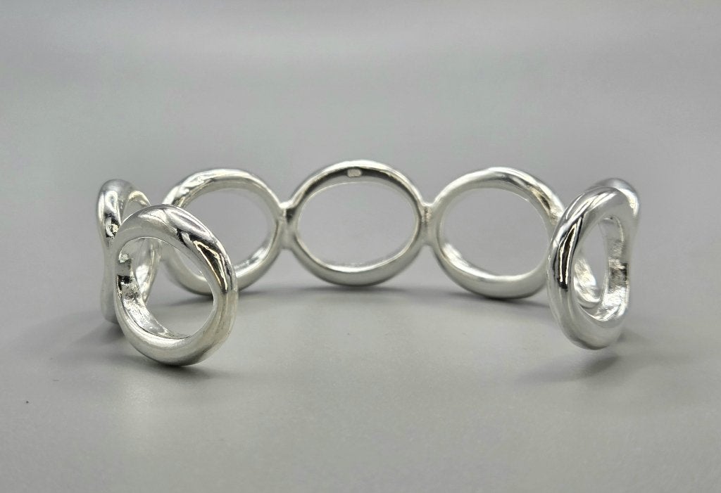 Zilveren tijdloze design klemarmband. 2026/417, ., Nieuw, Ophalen of Verzenden, .
