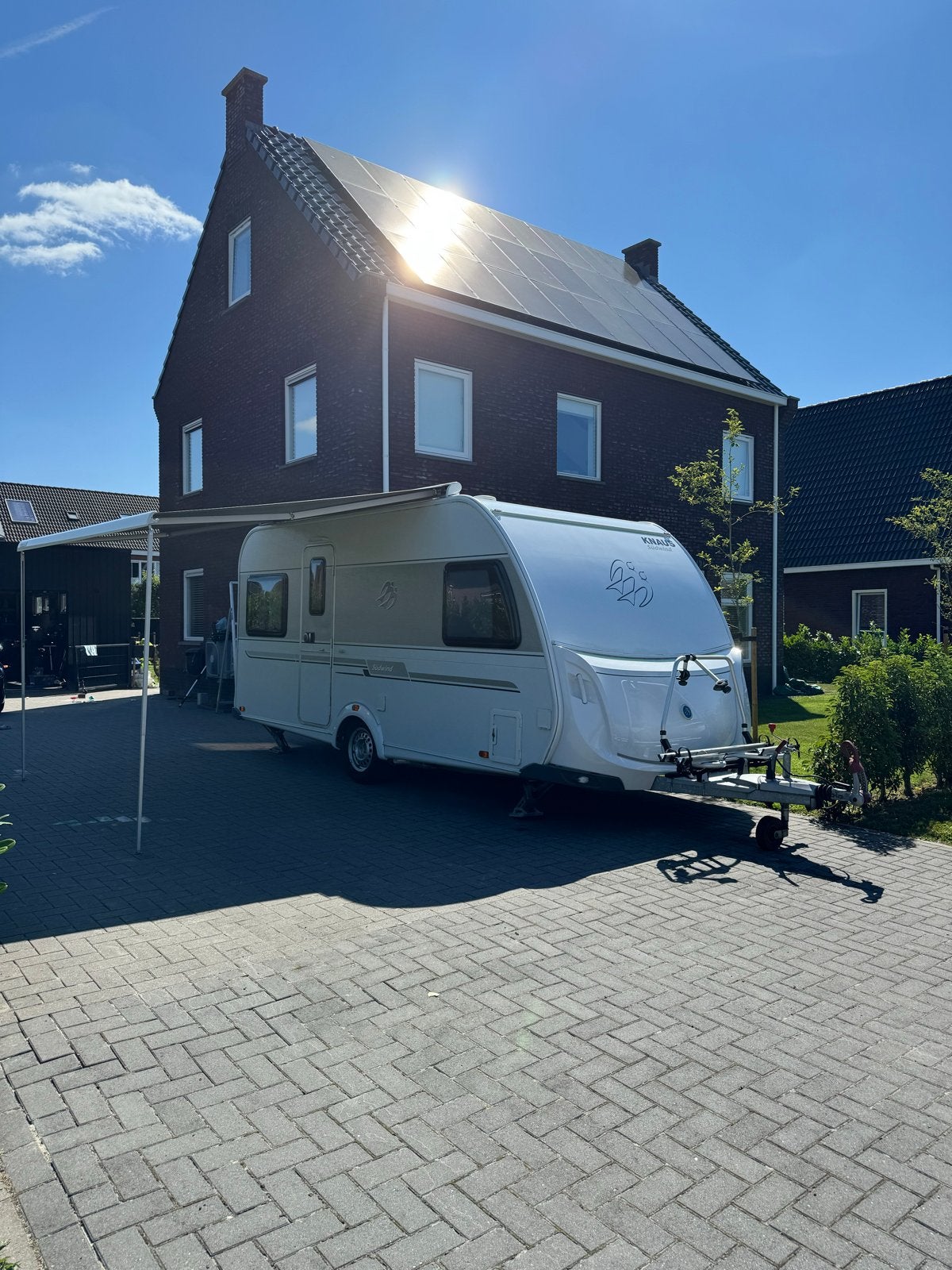 Knaus Sudwind 450 FU (2011) met airco, mover en voortent, Caravans en Kamperen, Caravans, Rondzit, Frans bed, Particulier, Knaus