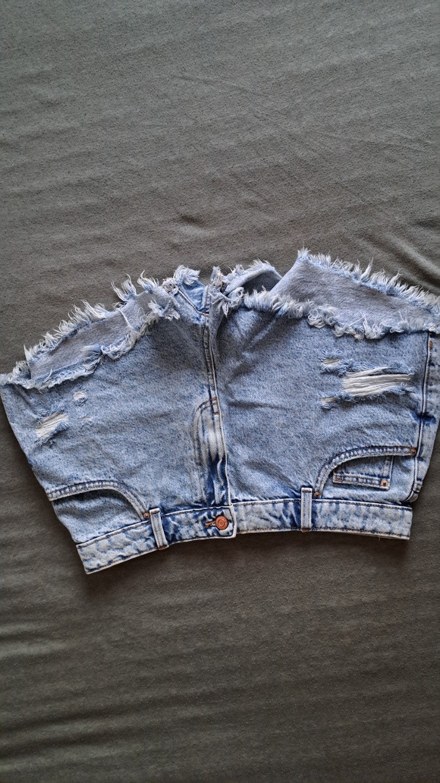 Zara korte spijkerbroek dames - Maat L, Kleding | Dames, Rokken, Blauw, Zara, Maat 42/44 (L), Ophalen of Verzenden