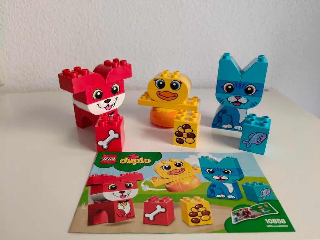 Duplo 10858 Mijn eerste puzzeldieren, Compleet, Ophalen of Verzenden, Zo goed als nieuw, Duplo