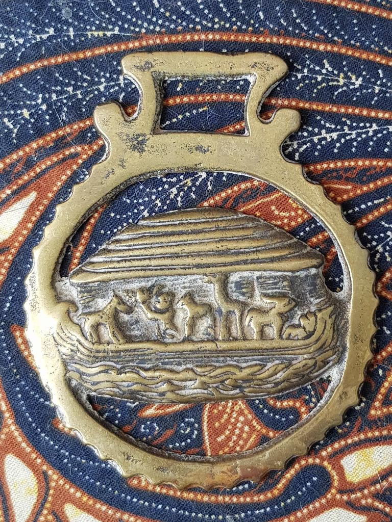 Zeldzaam antiek kleppermannetje uit Engeland ark van Noach., Antiek en Kunst, Antiek | Koper en Brons, Koper, Ophalen of Verzenden