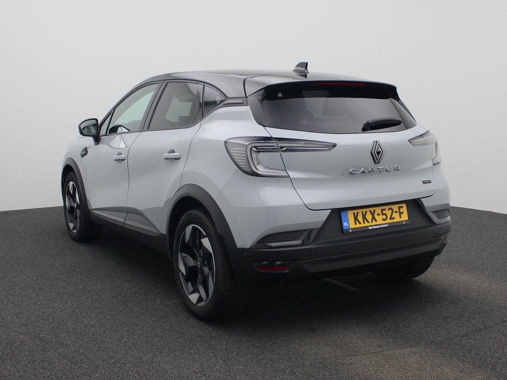Renault Captur 1.8 E-Tech full hybrid 160 techno | Camera |, Auto's, 4 cilinders, Leder en Stof, Hybride Elektrisch/Benzine, 1000 kg