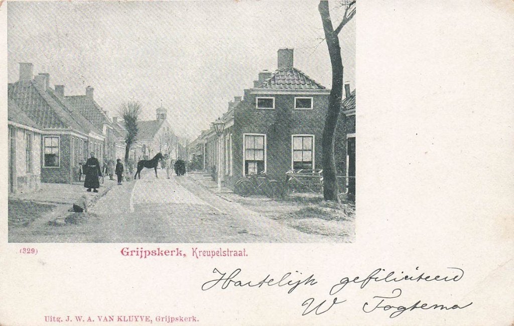 702-392-011 Grijpskerk Kreupelstraat, Verzenden, Voor 1920, Groningen