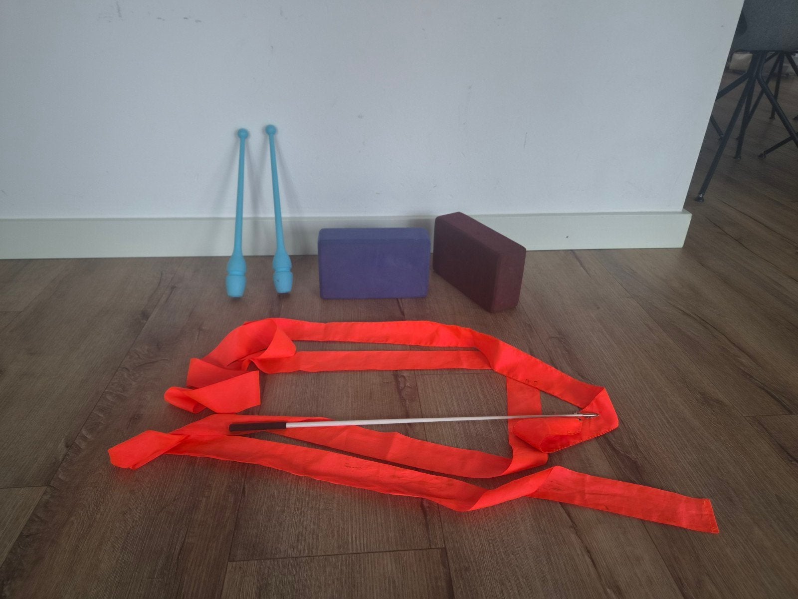 Turnattributen: knotsen, lint en yogablokken, Ophalen of Verzenden, Gebruikt