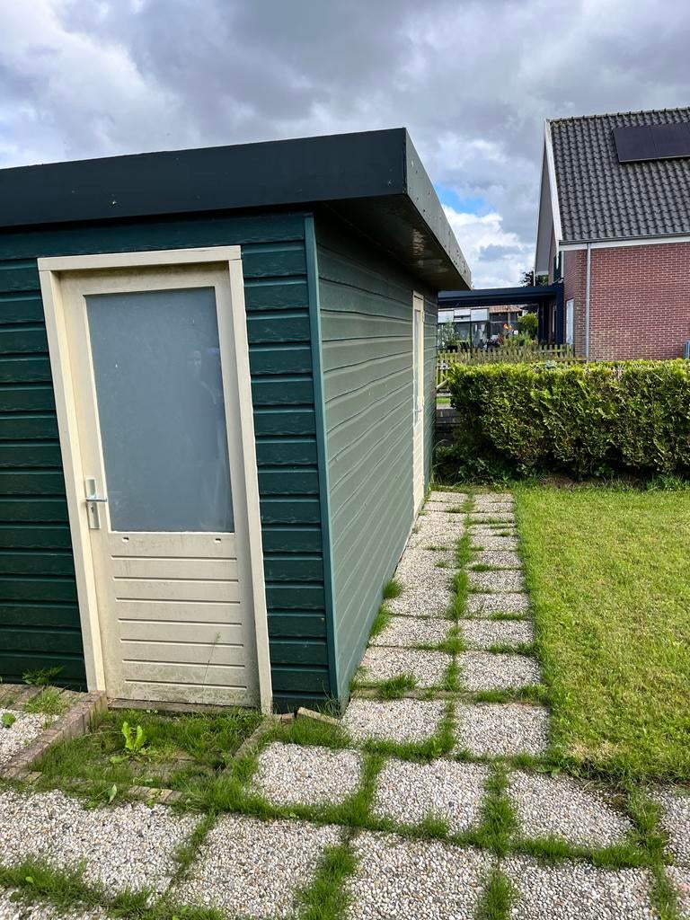 Stevige houten boothuis met boot-takel, Ophalen, 200 tot 400 cm, Overige typen, Zo goed als nieuw