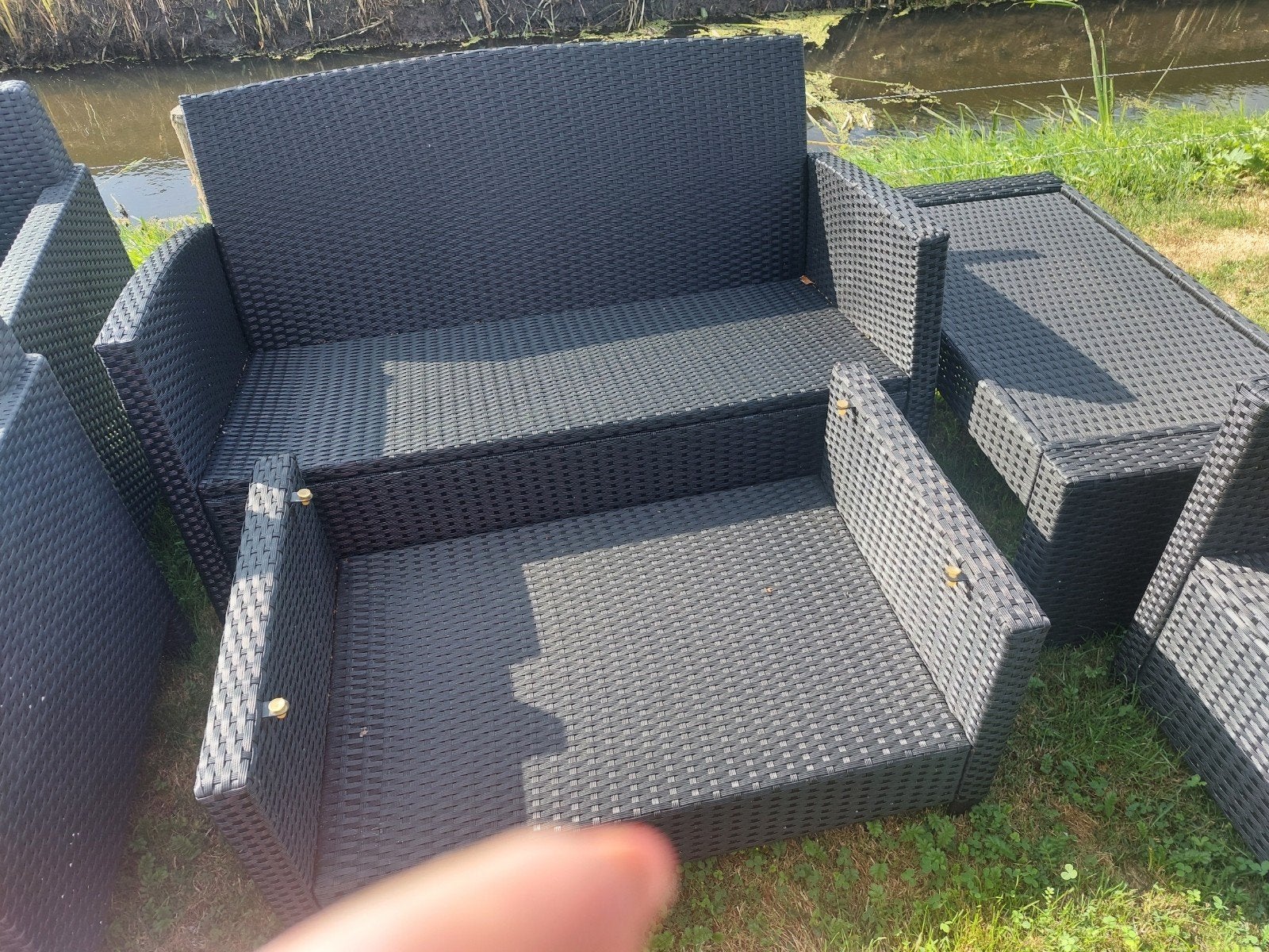 lounge set, Tuin en Terras, Tuinsets en Loungesets, Ophalen, Gebruikt, Kunststof, Stoel