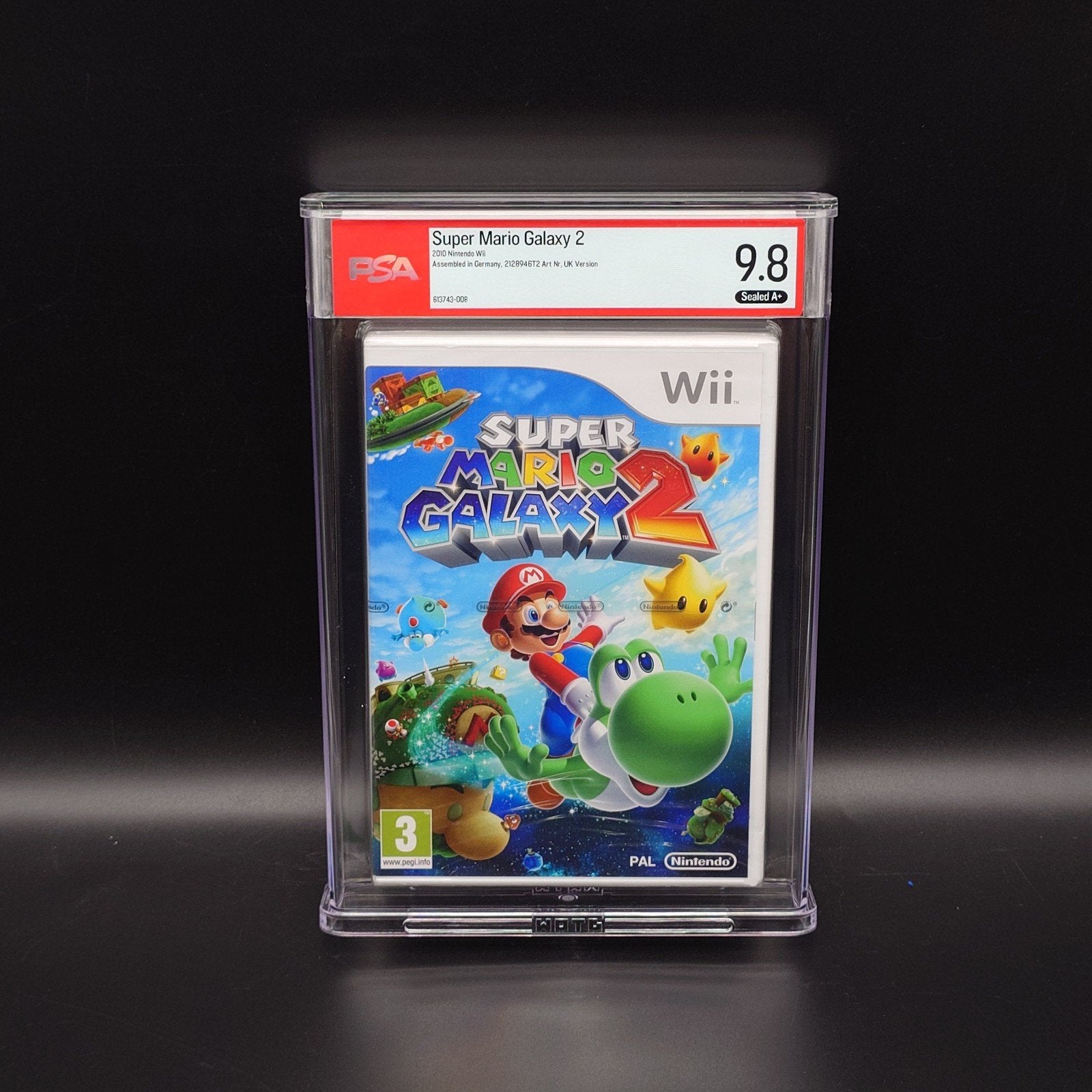 PSA 9.8 A+ Super Mario Galaxy 2 Wii Pal UK Sealed New, Spelcomputers en Games, Games | Nintendo Wii, Avontuur en Actie, 1 speler