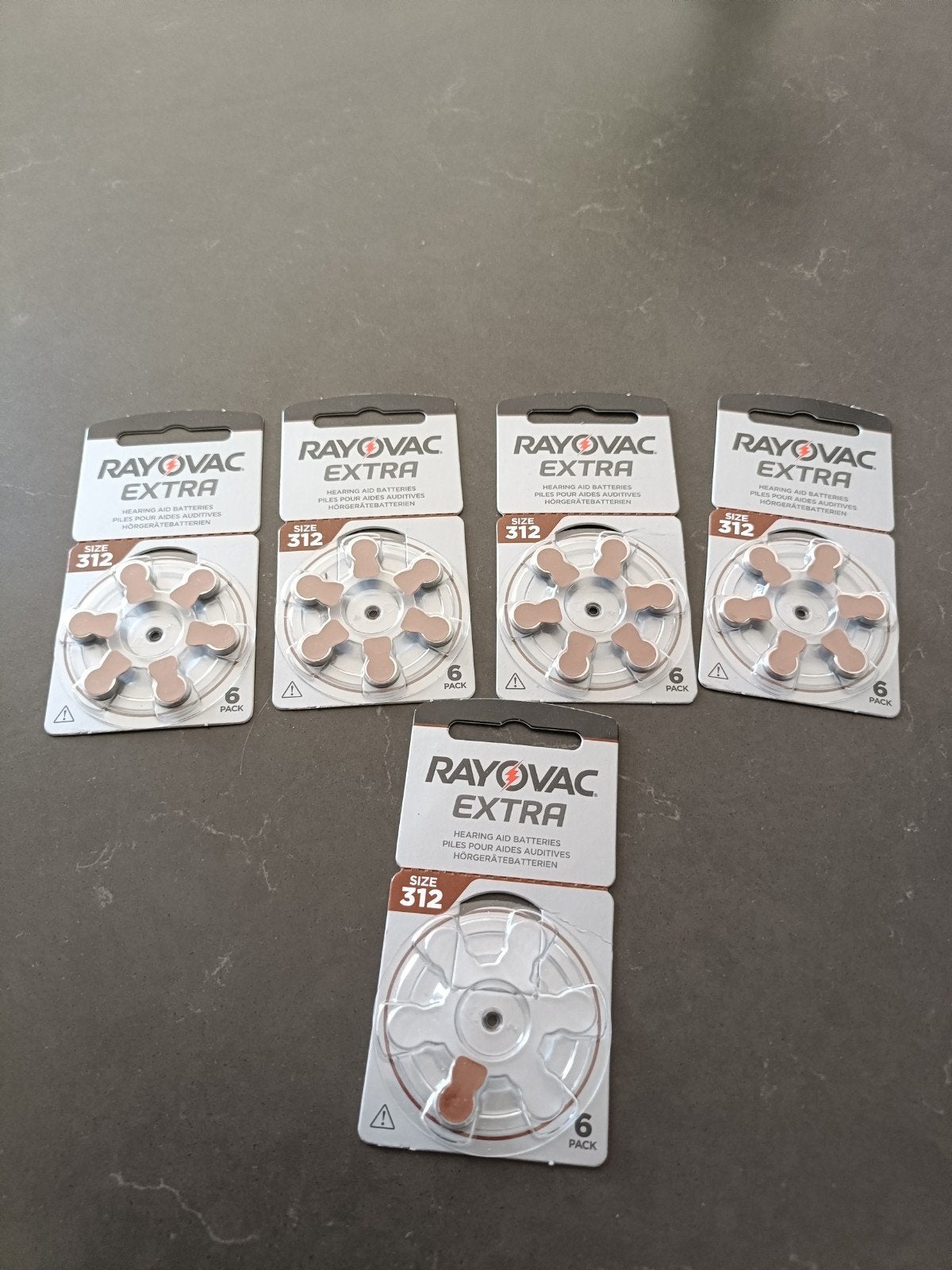 Rayovac Extra 312 Hoortoestel Batterijen (4 x 6-pack), Ophalen, Nieuw