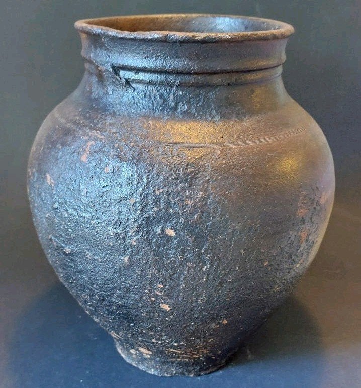 Antiek 18e eews japans aardewerk Tokoname kruik pot WabiSabi, Antiek en Kunst, Ophalen of Verzenden