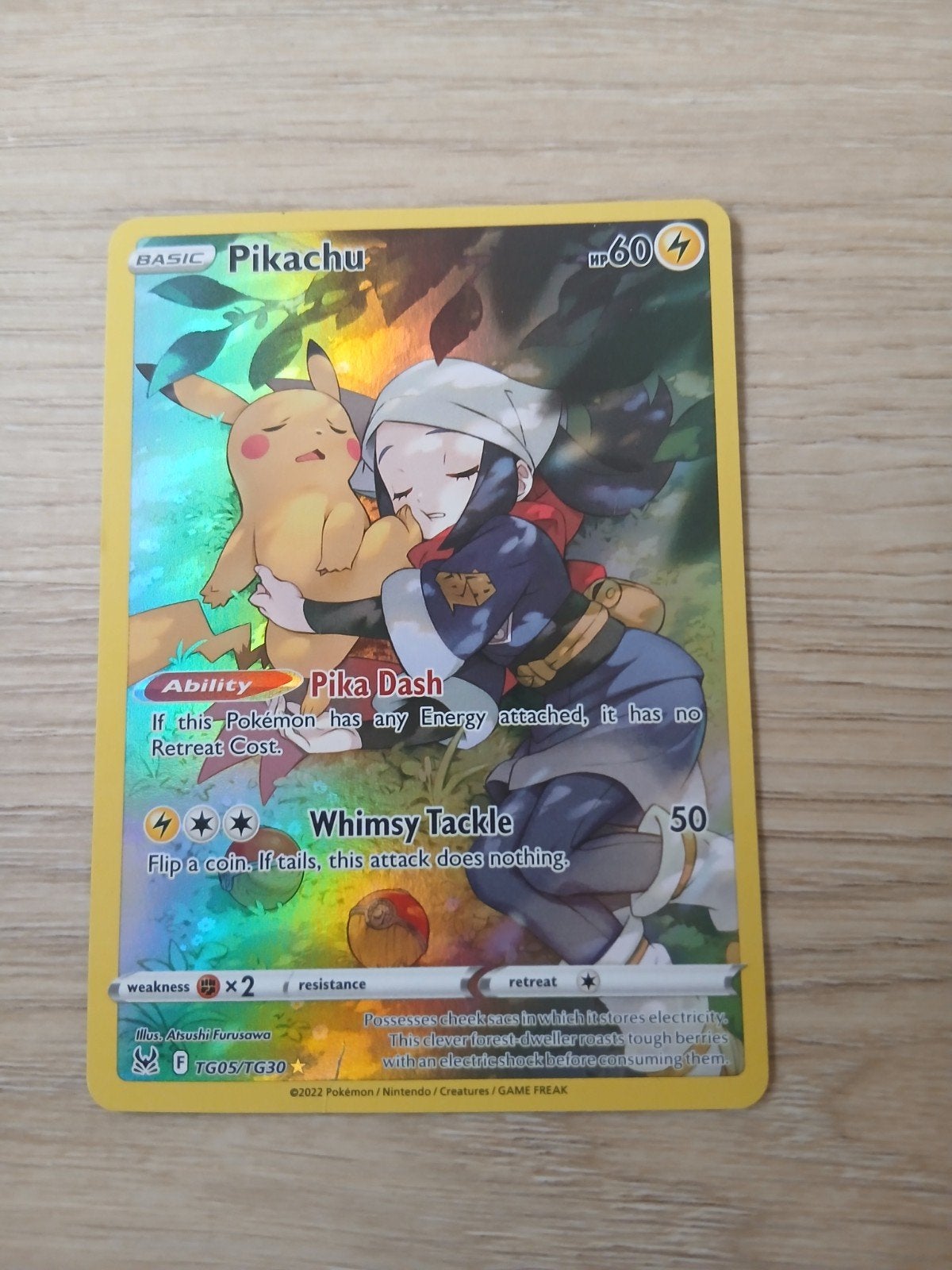 Pikachu TG05/TG30 Holo Rare Pokémon Kaart, Ophalen of Verzenden, Zo goed als nieuw, Losse kaart