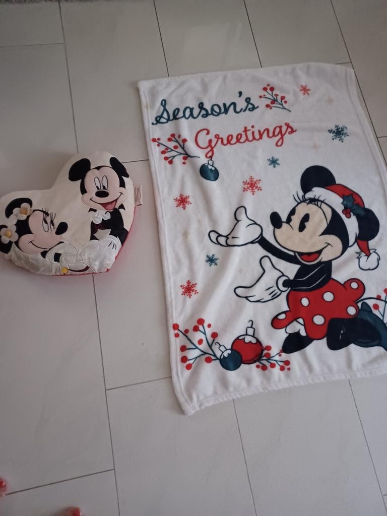 Disney trouwkussentje  + babydeken  7,50€, Verzamelen, Disney, Ophalen of Verzenden, Nieuw, Beeldje of Figuurtje