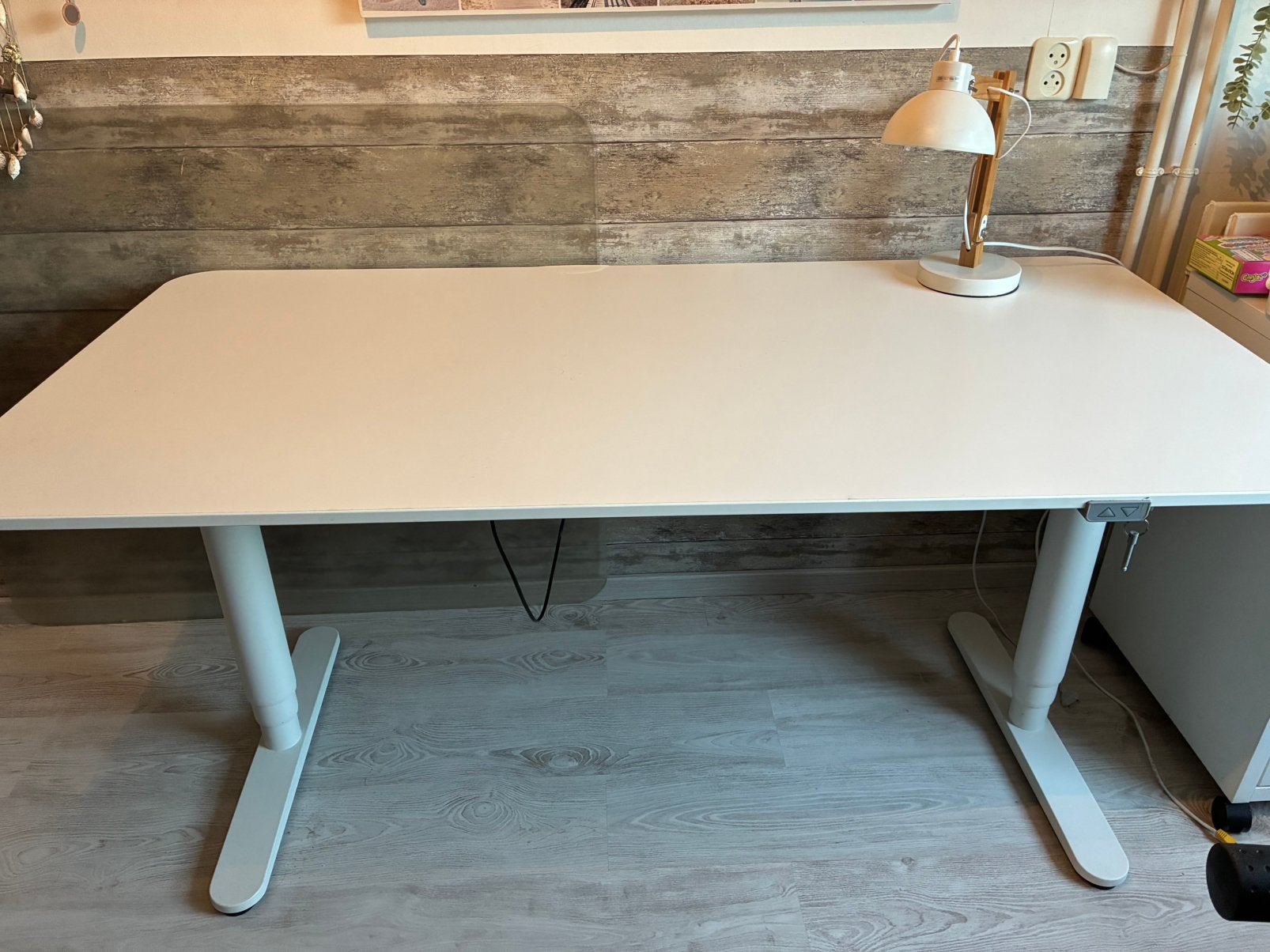 Zit/sta bureau elektrisch 160x80 cm, Huis en Inrichting, Ophalen, Zit-sta bureau, Gebruikt, IKEA