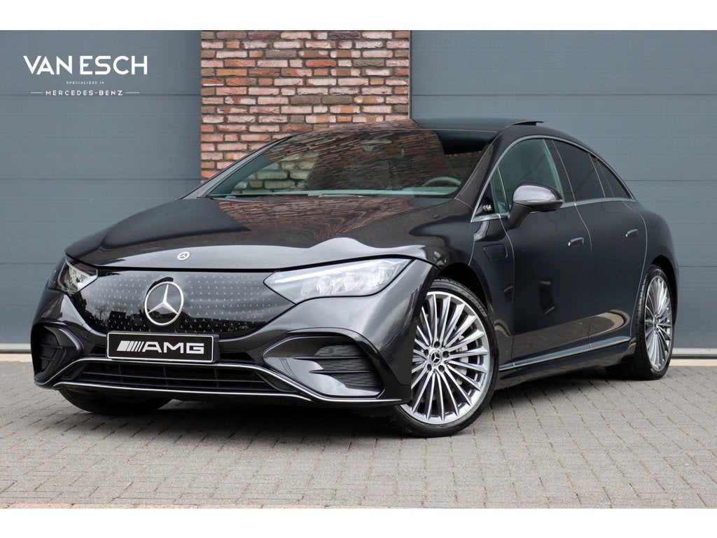Mercedes-Benz EQE 300 AMG Line 90 kWh | Airmatic | Distronic, 12 maanden, Achterwielaandrijving, Zwart, EQE