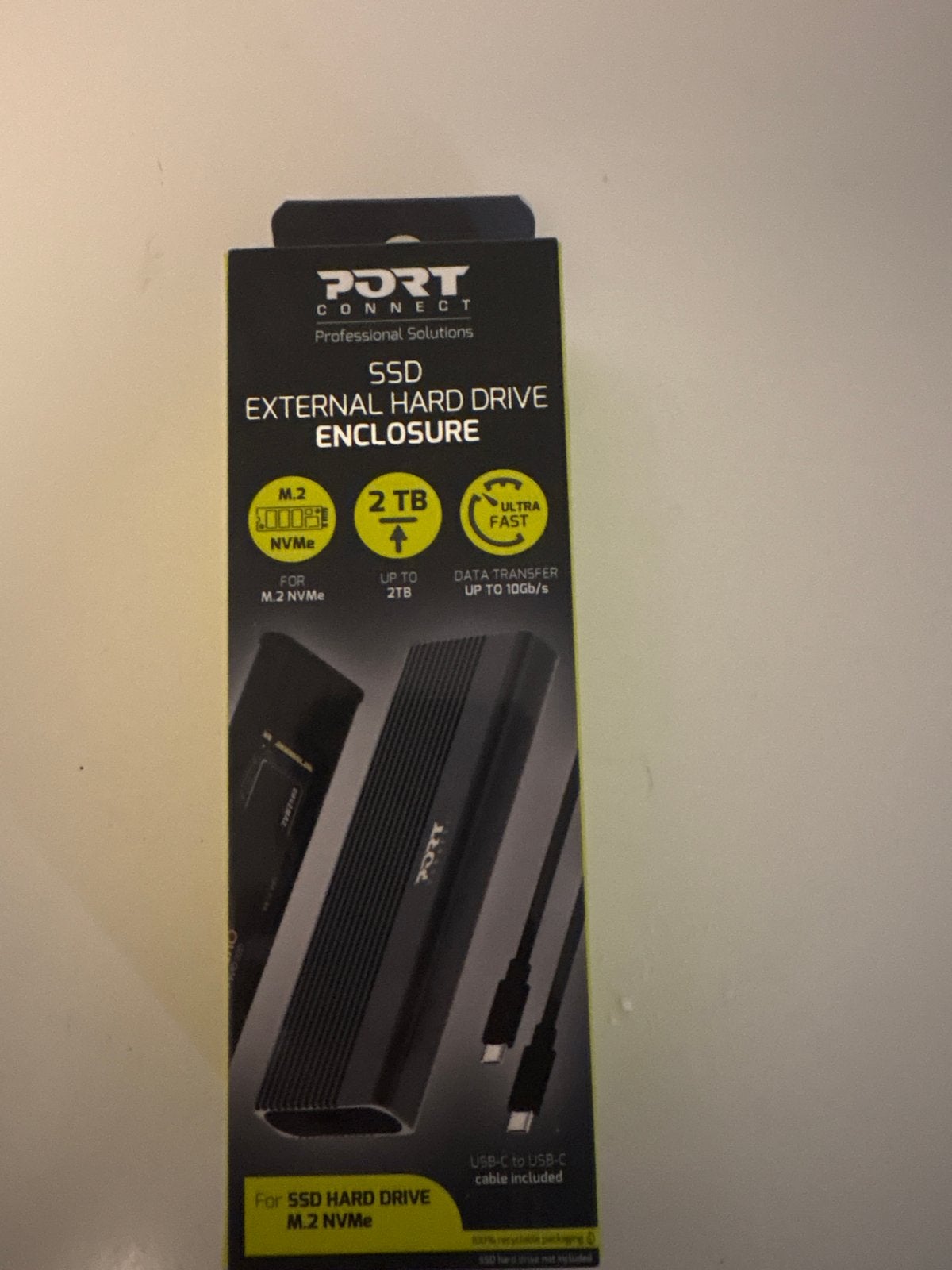 NEW! Port Connect M.2 NVMe SSD Externe Behuizing USB-C, Server, SSD, Nieuw, Ophalen of Verzenden