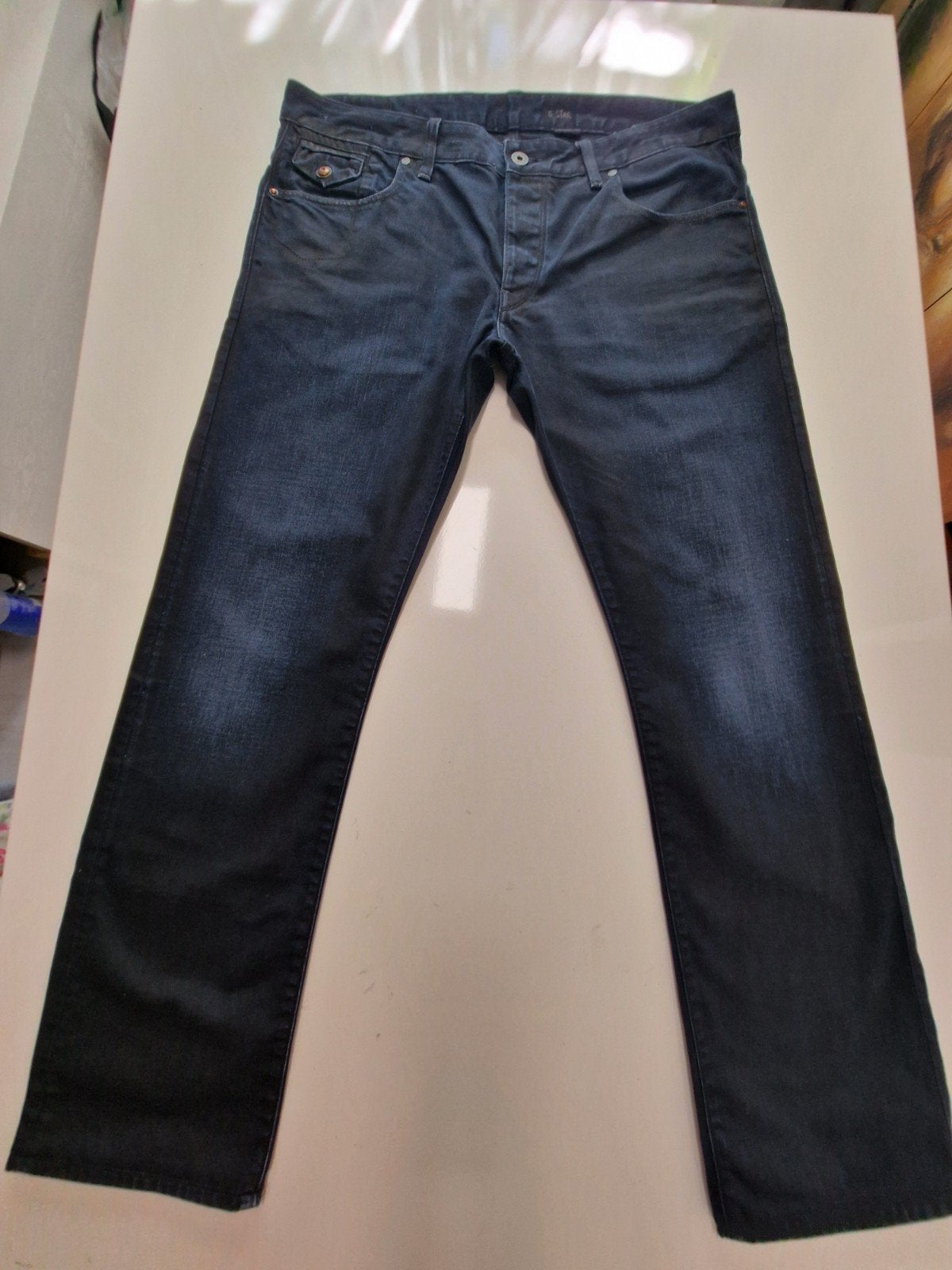 CLASSIC VINTAGE G STAR REGULAR MORRIS LOW STRAIGHT 38/32, Blauw, Ophalen of Verzenden, Zo goed als nieuw, G-Star Raw