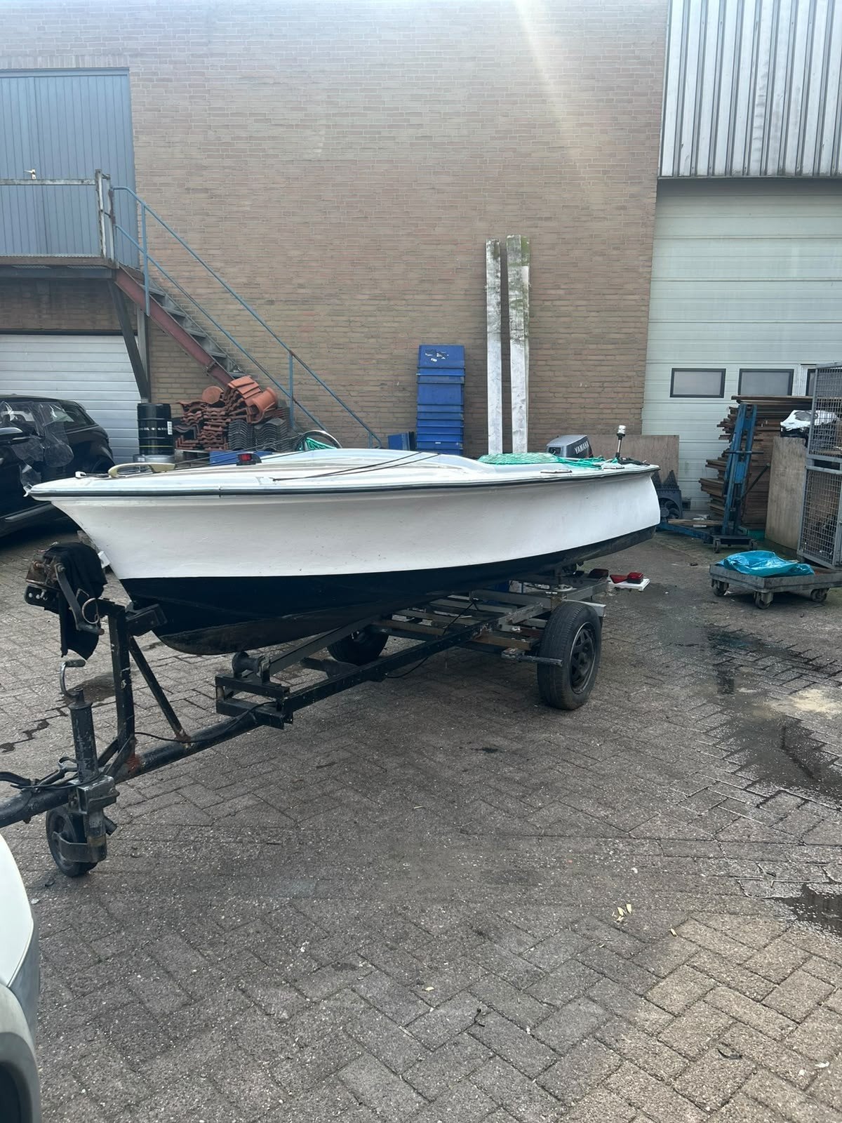 Plezier bootje inclusief trailer zonder vaarbewijs., Ophalen, Overige merken, Tot 10 pk, Zo goed als nieuw