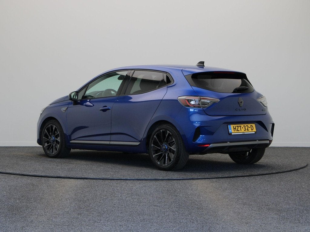 Renault Clio 1.6 E-Tech Full Hybrid 145 esprit Alpine | Stoe, Auto's, Renault, Gebruikt, Euro 6, Blauw, Leder en Stof