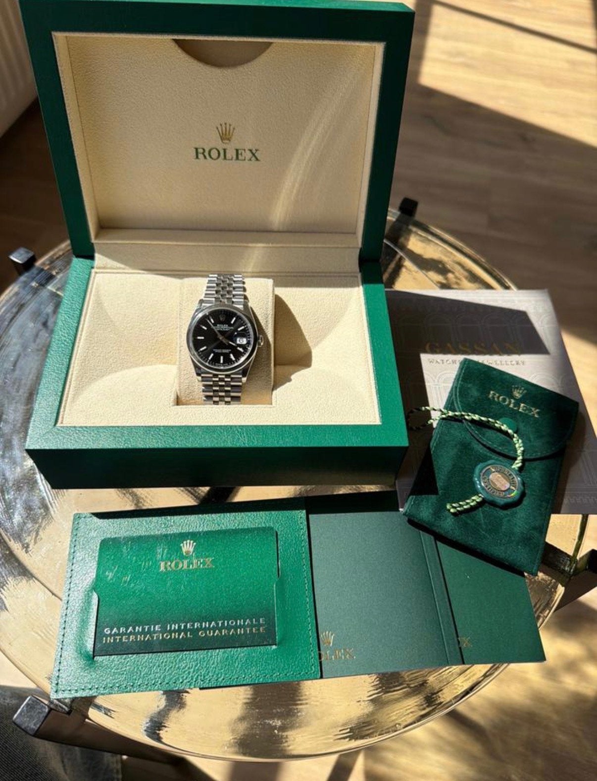 Rolex Datejust 36mm uit 2024 - met gebruikerskrassen, Sieraden, Tassen en Uiterlijk, Ophalen, Polshorloge, Nieuw, Rolex