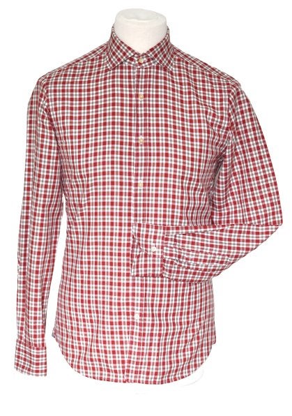 Nieuw Xacus overhemd, geruit, rood/wit, Mt. 38 / S, Kleding | Heren, Overhemden, Halswijdte 38 (S) of kleiner, Nieuw, Rood, Xacus