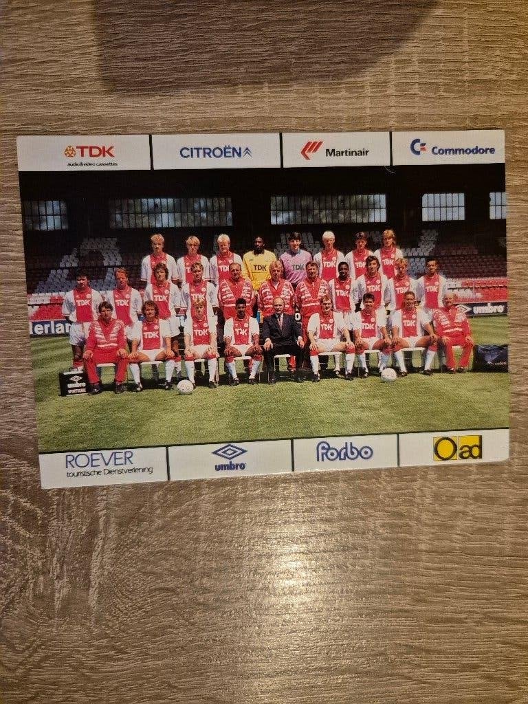 Ajax elftalfoto seizoen 1989 - 1990, Ophalen of Verzenden, Zo goed als nieuw, Ajax
