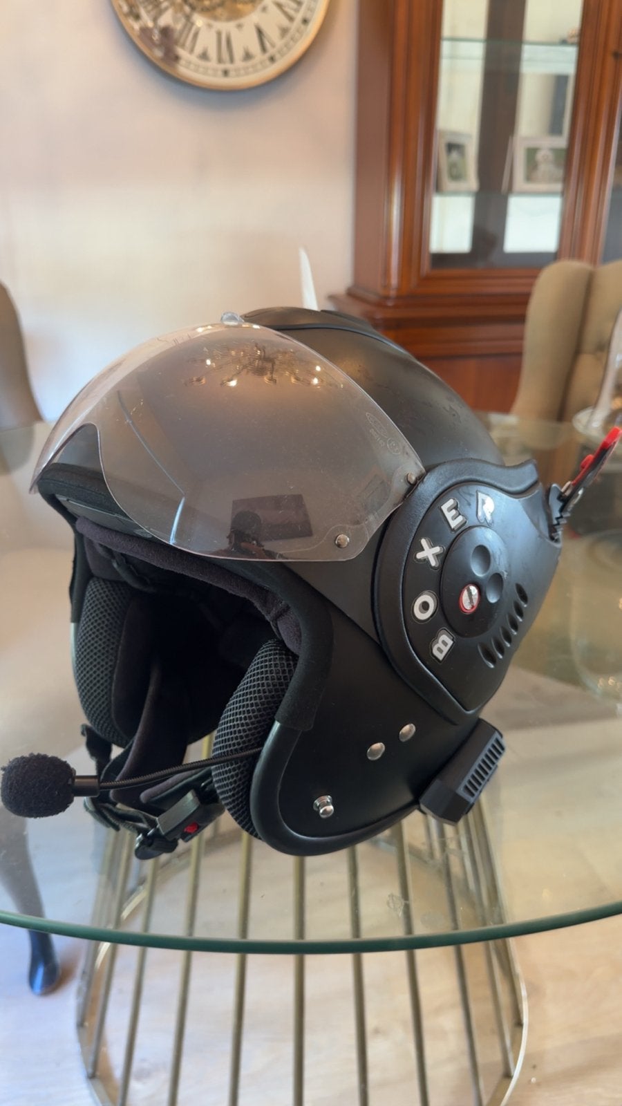 Roof Boxer helm maat XS (54) met geluidssysteem, Motoren, Overige merken, XS, Systeemhelm, Ophalen of Verzenden