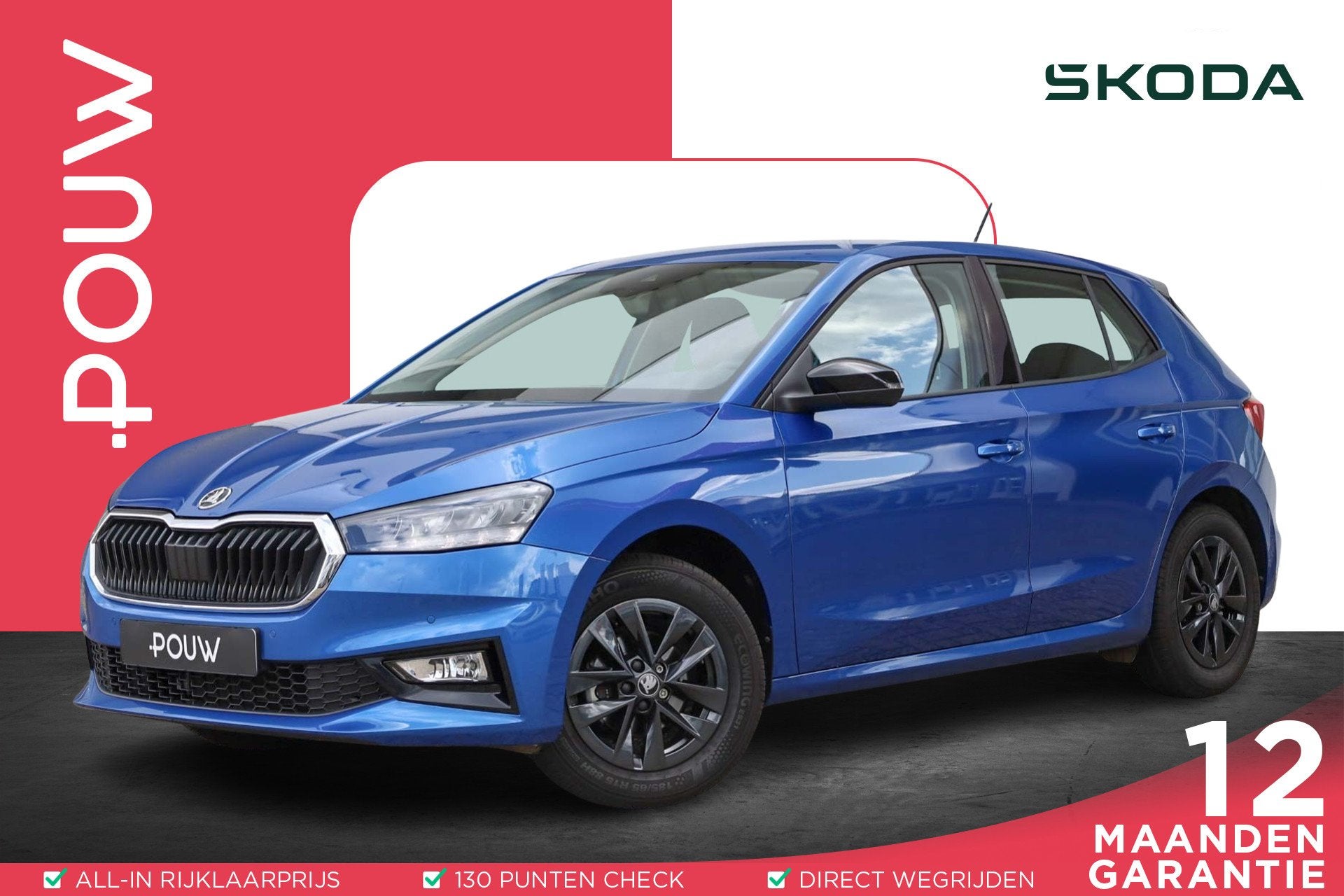 Skoda Fabia 1.0 TSI 95pk Business Edition | Achteruitrijcame, Auto's, Voorwielaandrijving, 12 maanden, Stof, Gebruikt